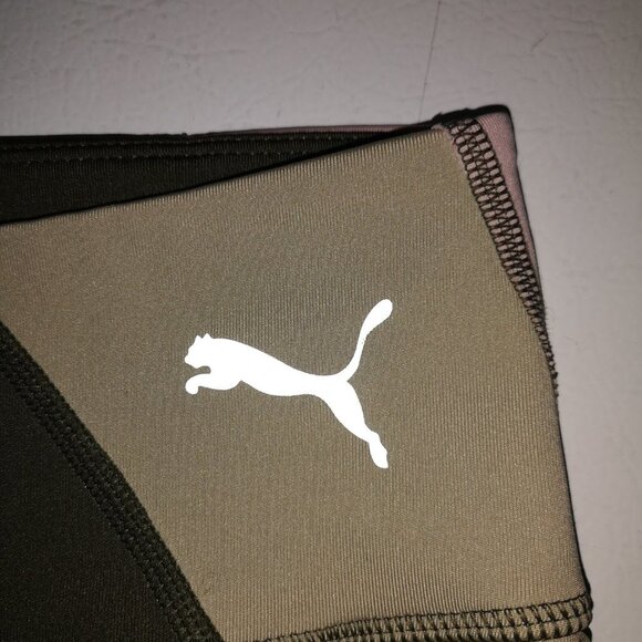 Puma Ladies Dark Green, Pink, & Sage Green Full Length Leggings - Picture 3 of 7